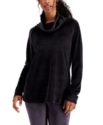 32 Degrees - Funnel-Neck Velour Tunic