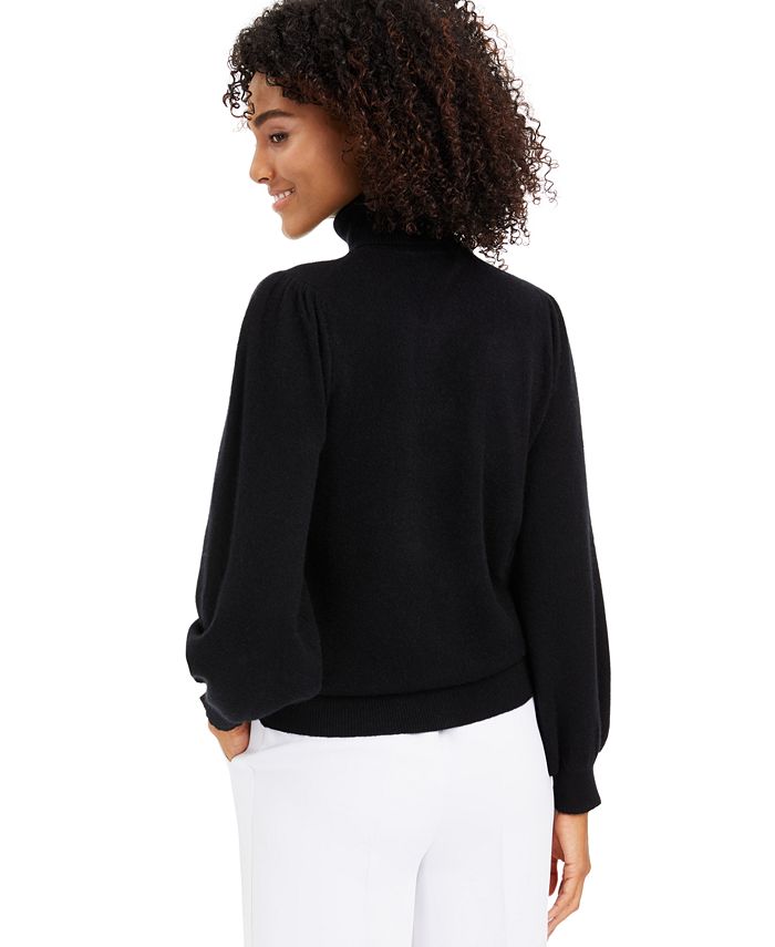 Charter Club Cashmere Embellished Turtleneck Sweater, Created for Macy ...