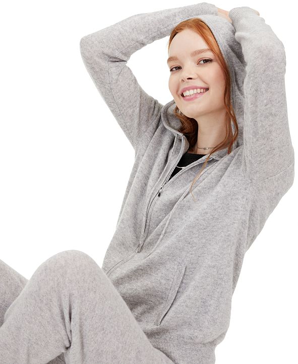 Charter Club Cashmere ZipFront Hoodie, Regular & Petite Sizes, Created