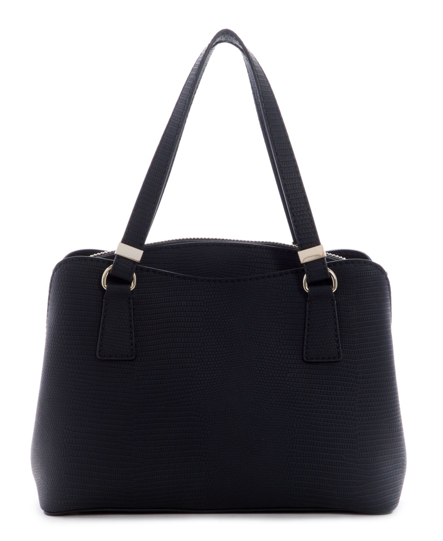 Сумка GUESS Lyndi Small Triple Compartment Girlfriend Satchel, цвет: Чёрный — фото 4