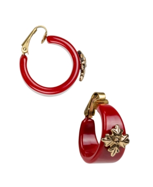 image of Patricia Nash Women-s Resin Hoop Earrings 1