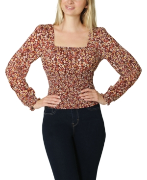 image of Polly & Esther Juniors- Smocked Milkmaid Top