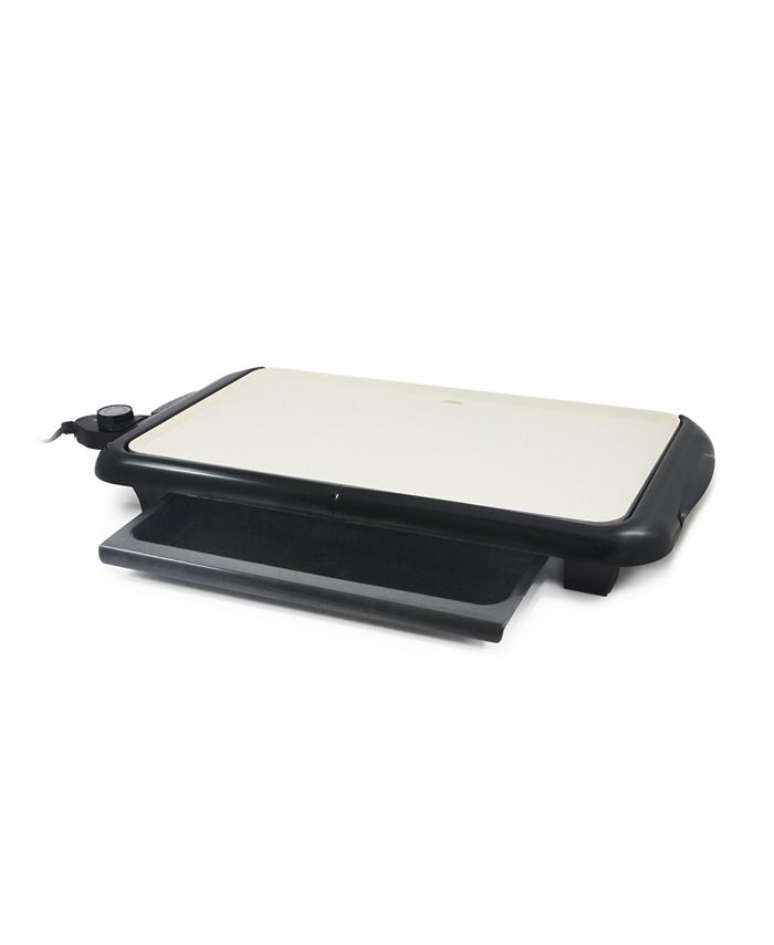Elite Gourmet Electric 18" Ceramic Griddle with Warming Drawer Macy's