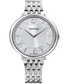 Women's Swiss Crystalline Chic Stainless Steel Bracelet Watch 35mm