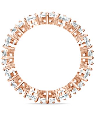 Rose Gold-Tone Crystal Ring