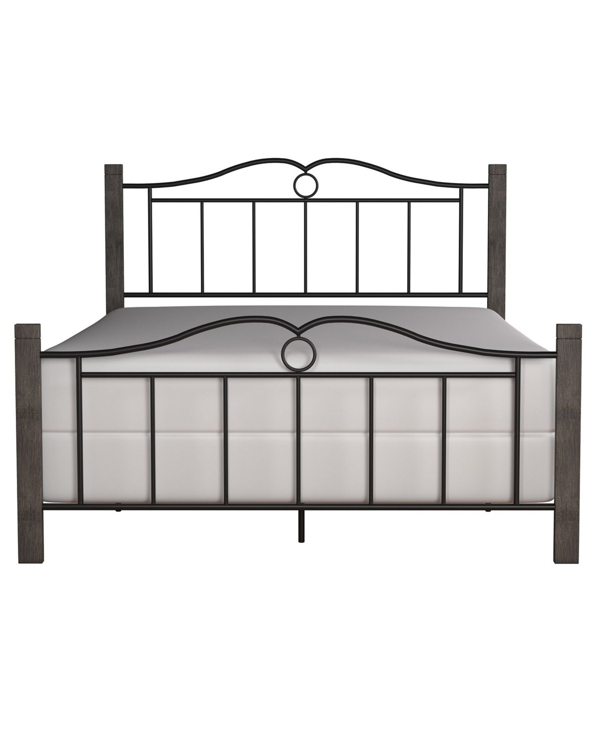 Hillsdale Dumont Arched Metal and Wood Bed
