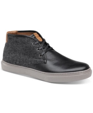 image of Johnston & Murphy Men-s Toliver Leather & Wool Chukka Sneakers Men-s Shoes