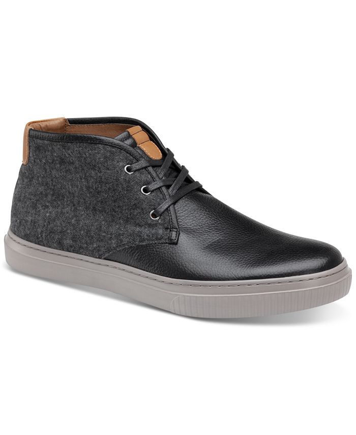 Johnston & Murphy Men's Toliver Leather & Wool Chukka Sneakers - Macy's