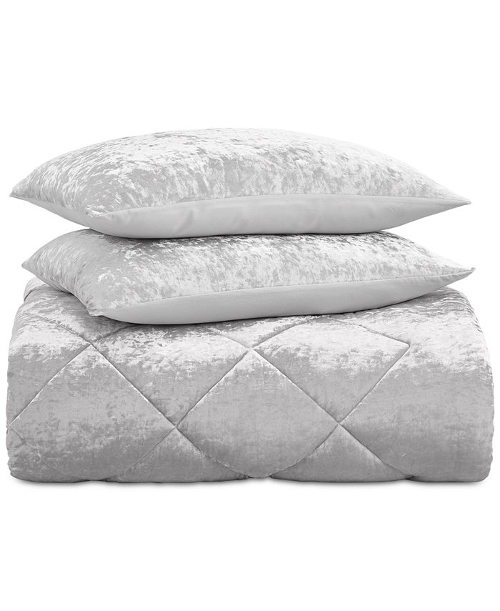 Whim by Martha Stewart CLOSEOUT! Reversible 2Pc. Crushed Velvet Twin