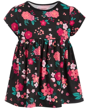 image of First Impressions Baby Girls Holiday Rose Cotton Tunic, Created for Macy-s