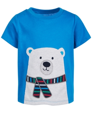 image of First Impressions Baby Boys Polar Bear Cotton T-Shirt, Created for Macy-s