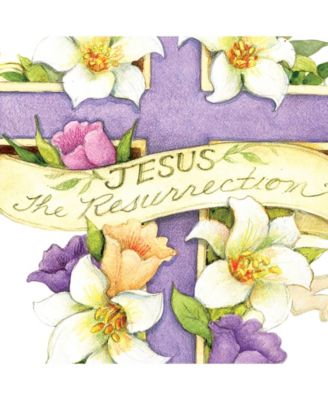 by Susan Winget Easter Cross He is Risen Wall and Door Decor