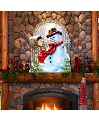 by Dona Gelsinger Seasons-Greetings Snowman Wall and Door Hanger