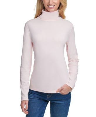 tommy hilfiger cotton turtleneck top