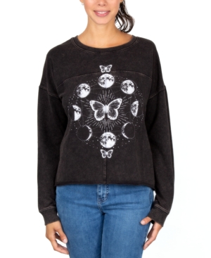 image of Rebellious One Juniors- Celestial Crewneck Sweatshirt