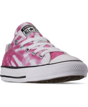 image of Converse Big Girls Chuck Taylor All Star Tie-Dye Low Casual Sneakers from Finish Line