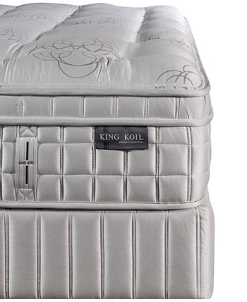 King Koil - Marlow 14.5" Plush Euro Pillow Top Mattress Set- Twin