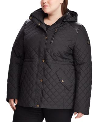 polo bubble coat black