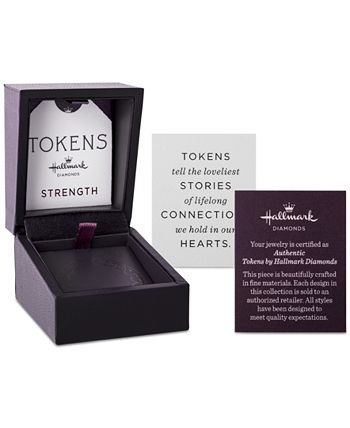Hallmark Diamonds - Diamond Heart Family Tree Pendant Necklace (1/10 ct. t.w.) in Sterling Silver & 14k Gold, 16" + 2" extender