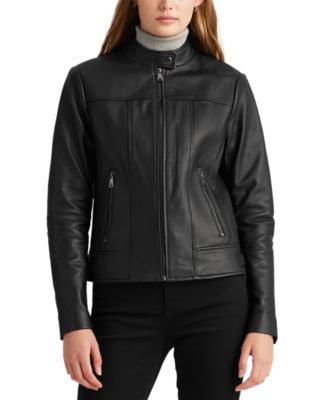 macy's womens plus size leather jackets