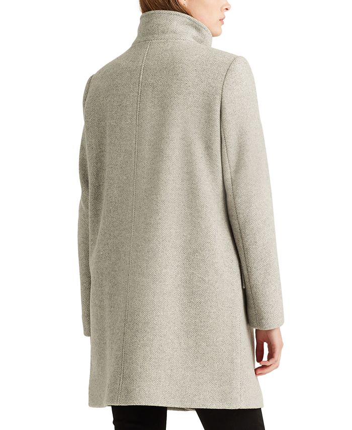 Lauren Ralph Lauren Buckle-Collar Coat, Created for Macy's & Reviews ...