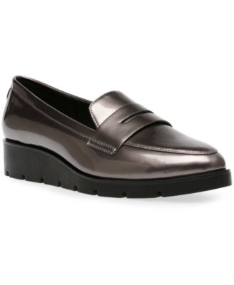 anne klein leather loafers
