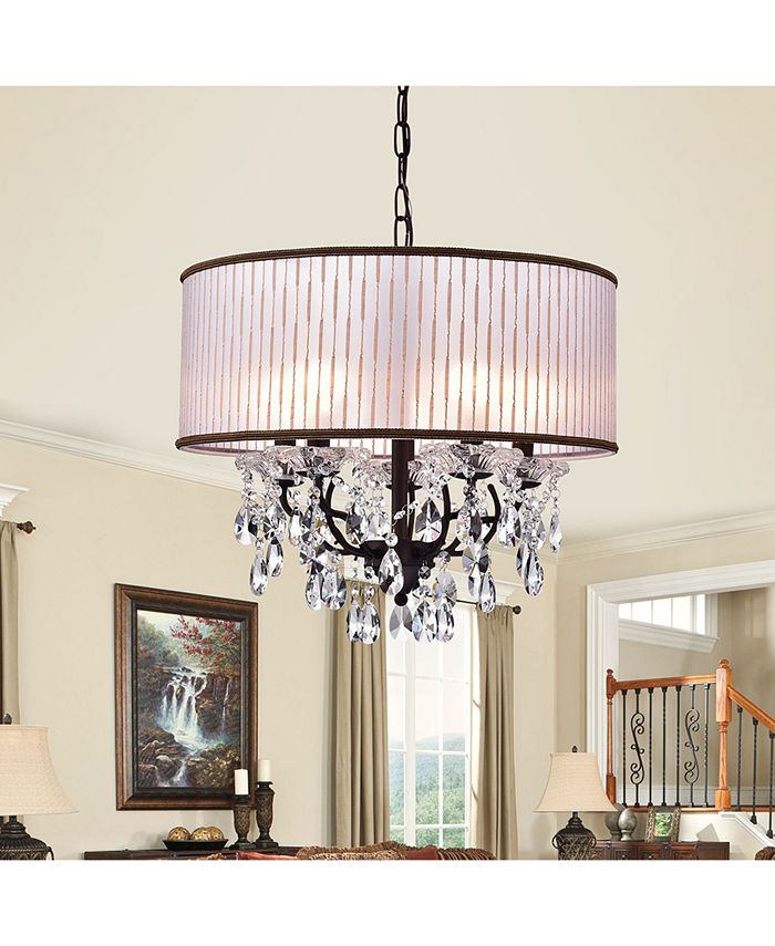 Home Accessories Scott 21" 6Light Indoor Chandelier with Light Kit Macy's