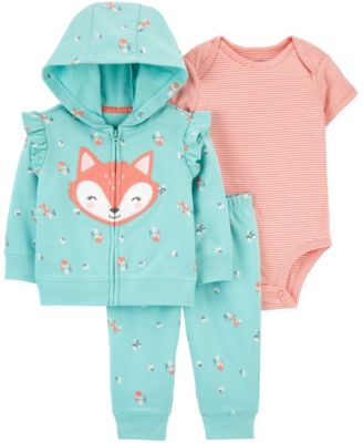 Carter's - Baby Girl  3-Piece Fox Little Jacket Set