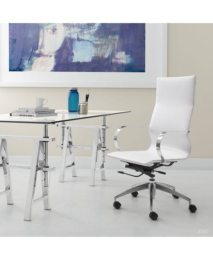 Zuo Glider High Back Office Chair & Reviews Furniture Macy's