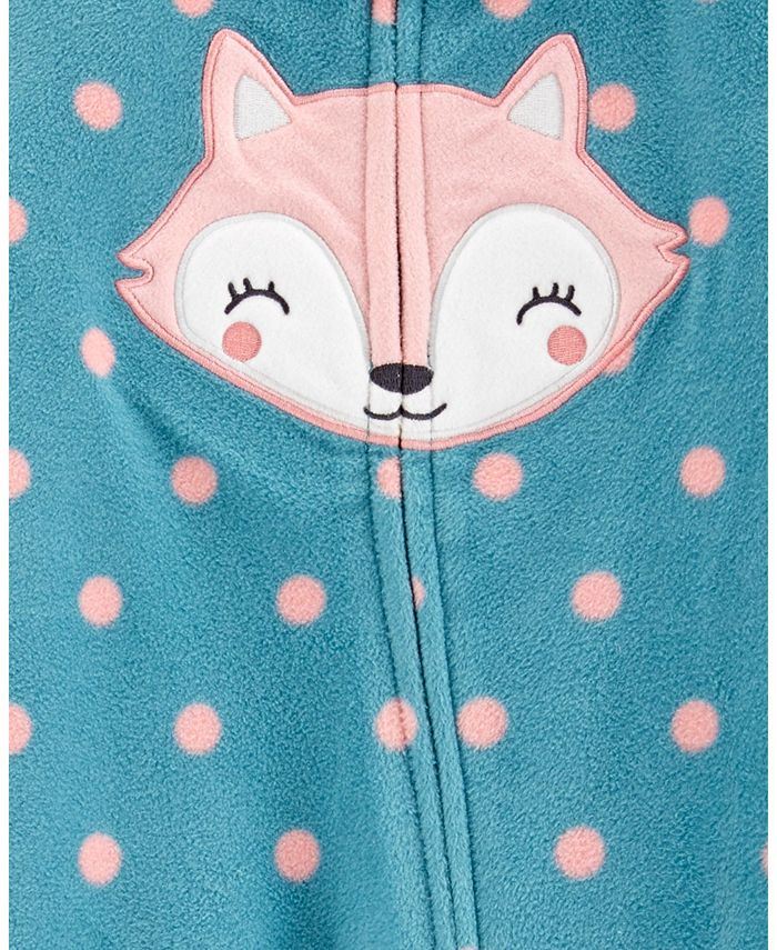 Carter's Baby Girl Fox ZipUp Fleece Sleep & Play Macy's