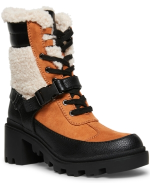 image of Madden Girl Doreen Faux-Fur Lug Sole Hiker Booteis