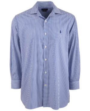Polo Ralph Lauren Men's Classic/Regular-Fit Wrinkle-Resistant Stripe Dress Shirt
