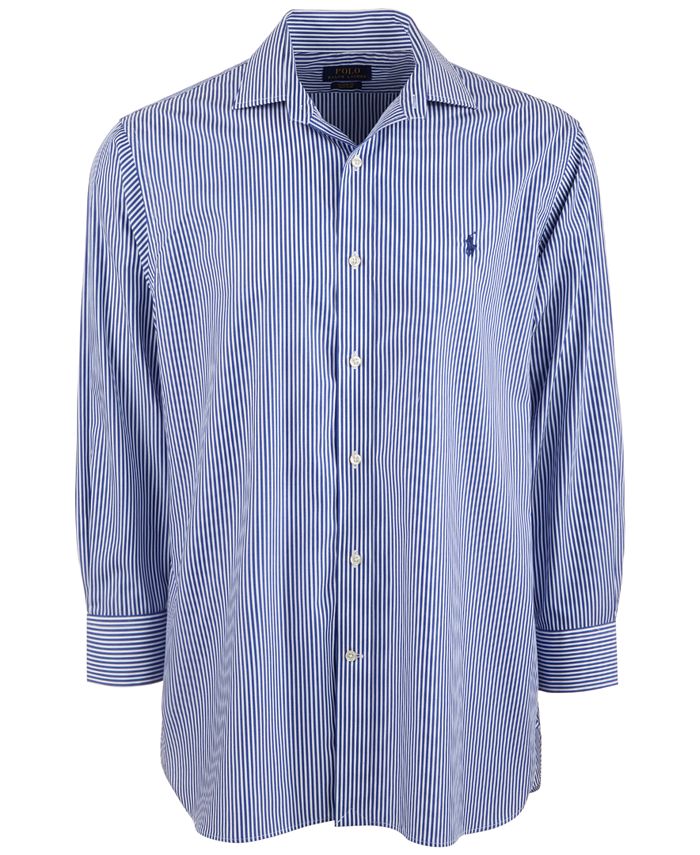 Polo Ralph Lauren Men's Classic/Regular-Fit Wrinkle-Resistant Stripe Dress  Shirt & Reviews - Dress Shirts - Men - Macy's