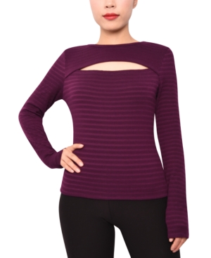 image of Derek Heart Juniors- Cutout Striped Top