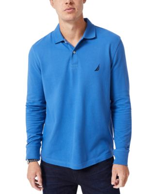 macy's men's long sleeve polo shirts