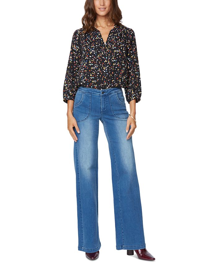 NYDJ Teresa Wide-Leg Jeans - Macy's