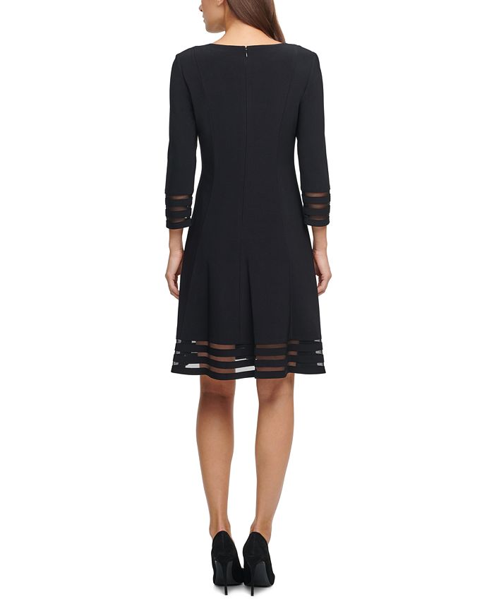 Jessica Howard IllusionTrim Fit & Flare Dress Macy's