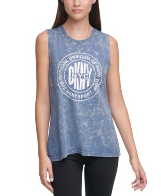 DKNY - Acid-Washed Logo Tank Top