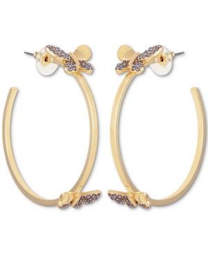 image of Guess Butterfly Medium Hoop Earrings, 1.75