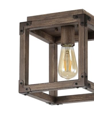 Magnolia Rustic Farmhouse LED Flush Mount