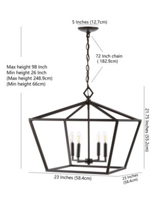 Gatsby 4-Light Adjustable Rustic Glam LED Pendant
