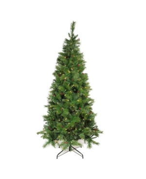 Northlight Pre-Lit Slim Mount Beacon Pine Artificial Christmas Tree