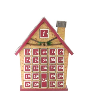 Northlight House With Advent Calendar Tabletop Christmas Decoration In Red