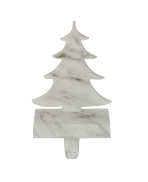 Northlight Marbled Christmas Tree Stocking Holder In White
