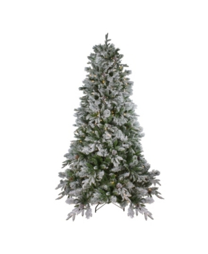 Northlight Pre-Lit Led Full Mixed Rose Mary Emerald Angel Pine Artificial Christmas Tree