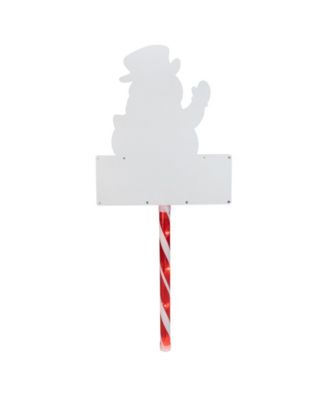 Pre-Lit Snowman Let It Snow Christmas Lawn Stake