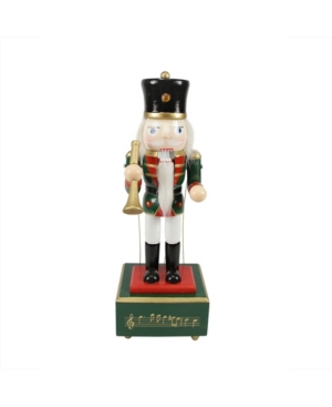 Northlight Animated And Musical Christmas Nutcracker With Trumpet In Red