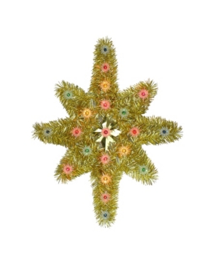 Northlight Lighted Star Of Bethlehem Christmas Tree Topper-multi-colour Lights In Gold