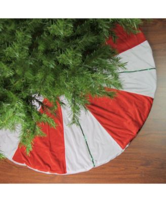 Peppermint Twist Stripes Christmas Tree Skirt