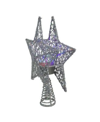 Lighted Star with Rotating Projector Christmas Tree Topper